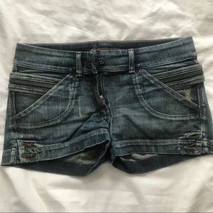 Carmar Denim Shorts with Button Details
